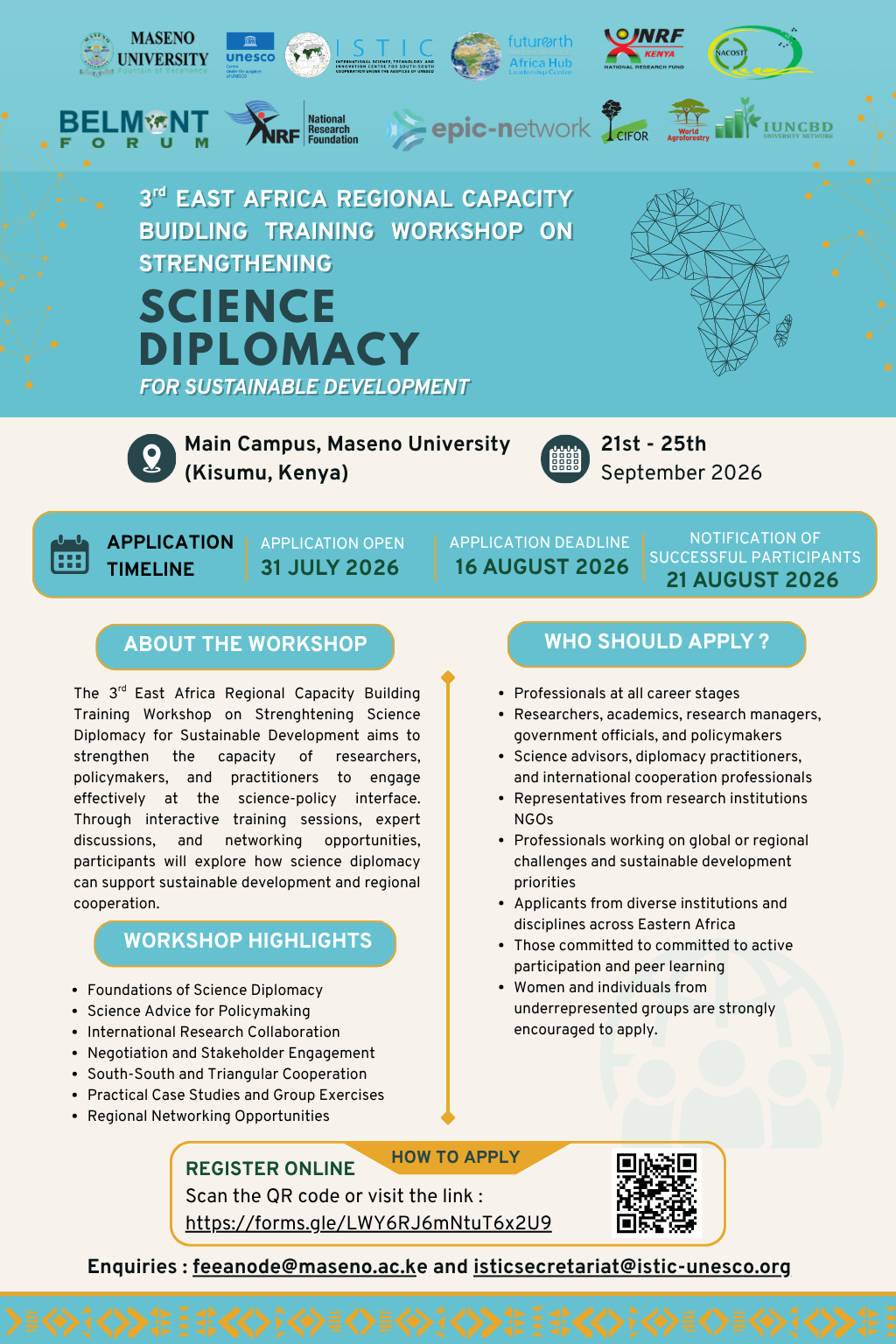 The International Science, Technologie and Innovation Center under the auspices of UNESCO